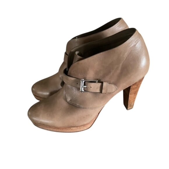 Cole Haan Darcy Leather Ankle Booties 9 - Picture 3 of 6